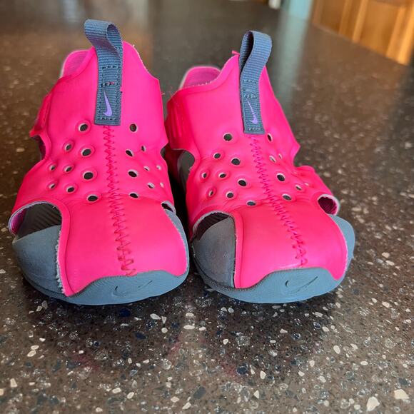 Nike Kids Sunray Protect 2 Sandals Toddler Size 7C Pink and Gray - Picture 9 of 9